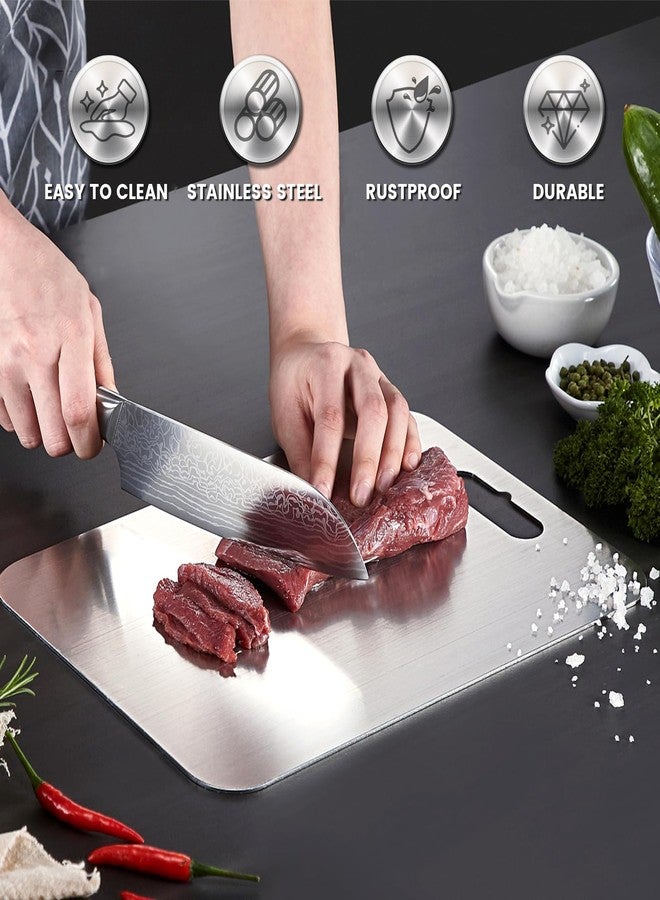 EBTULF Titanium Alloy Cutting Board: 100% Pure，Double-Sided Versatility，The 2025 New Model for Meat，Vegetables， and Fruits - Image 3