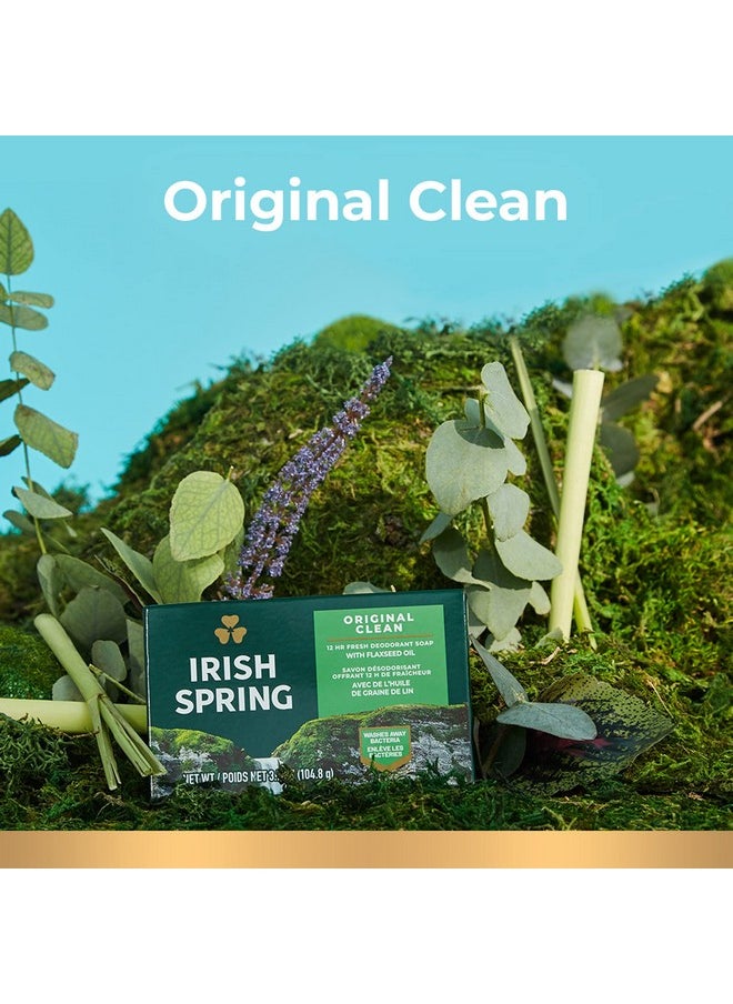 Irish Spring - Irish Spring Bar Soap for Men, Original Clean, Smell Fresh and Clean for 12 Hours, Men Soap Bars for Washing Hands and Body, Mild for Skin, Recyclable Carton, 3.7 Ounce - 3 Count (Pack of 8) - Image 1