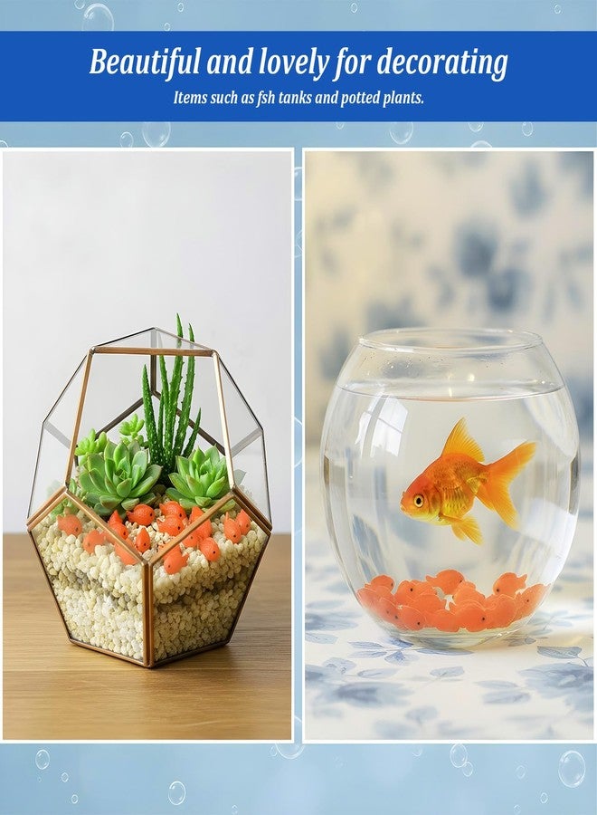 Quilax 36 Pcs 2 Size Little Fish, Red Resin Miniature Fake Small Fish Figurines Aquarium Decor, Small Realistic Goldfish Toys for DIY Garden, Bonsai, Tank Ornament, Gift Supplies - Image 5