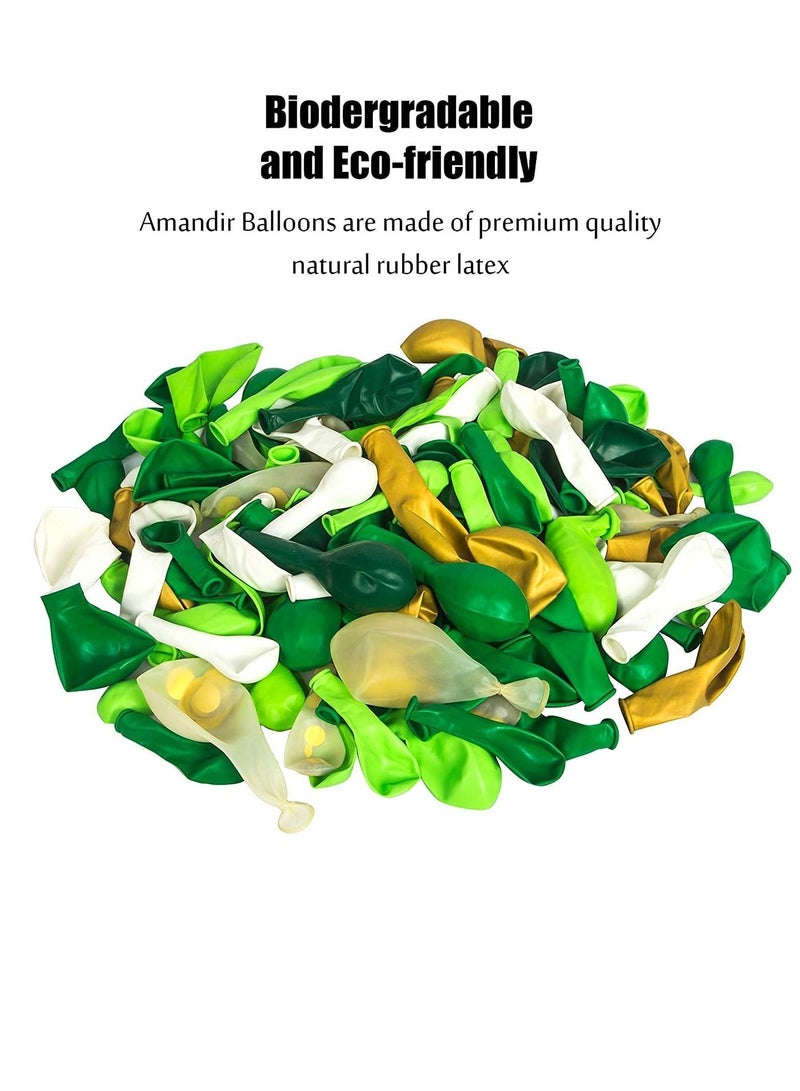 Excefore Jungle Party Balloons Garland Arch Kit, 135Pcs Gold Lime Green with Artificial Tropical Palm Leaves for Dinosaur Safari Decorations Birthday Supplies, Hawaiian Decor - Image 2