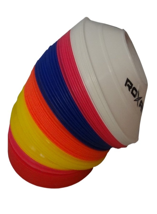 Roxan Adjustable Speed Ladder 4 Meter with 10 rungs/Football practices Running Speed Agility Ladder/Football Saucer Cone Multi Color Set of 10/ Marker Cone Multi Color - Image 3