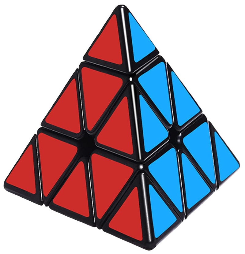 TANCH QIYI Pyramid Speed Cube 3X3 Triangle Magic Cube Puzzle Toy Black - Image 3