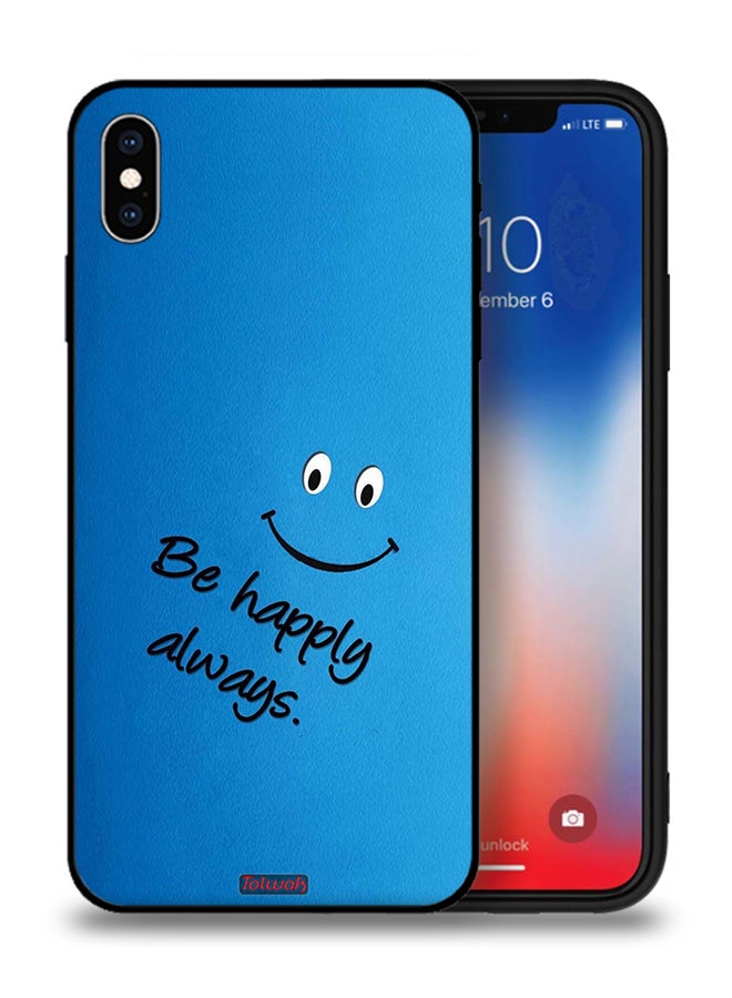 Tolwak Apple iPhone XS Protective Case Be Happy Always - Image 1