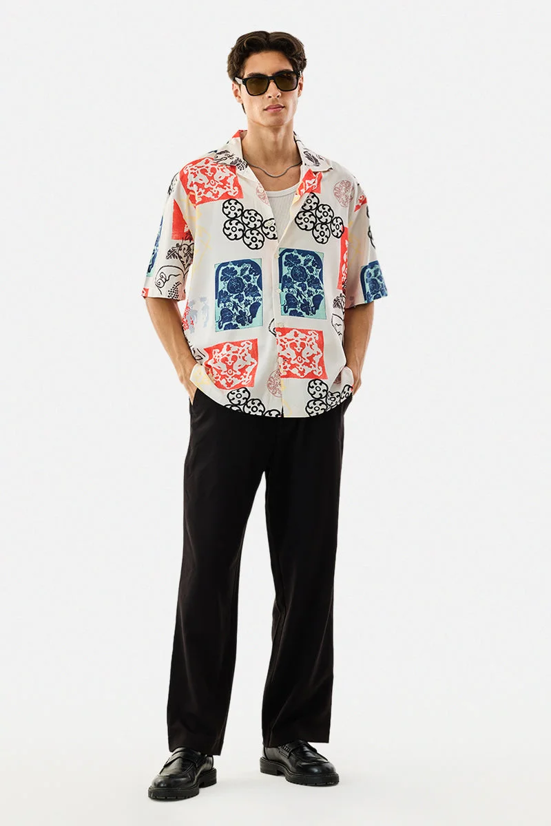 SNITCH Abstract Box Fit Resort Shirt