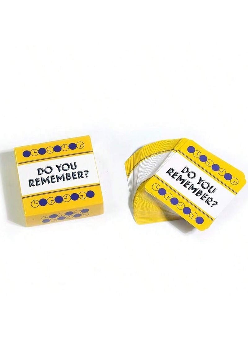 RedMapleTEK Memory Card Game, 50 Questions to Share Memories with Family and Friends, Friends and Family Party Gift - Image 1