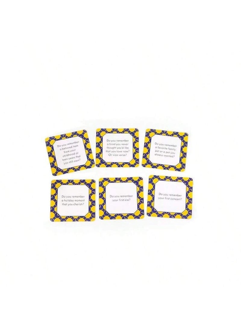 RedMapleTEK Memory Card Game, 50 Questions to Share Memories with Family and Friends, Friends and Family Party Gift - Image 4