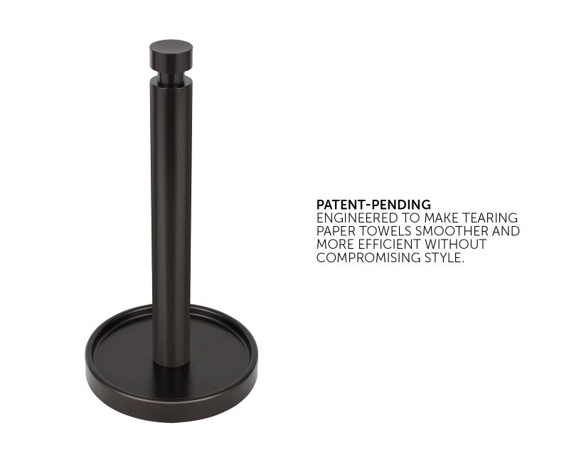 Ivilon Paper Towel Roll Stand - Steady and Easy Tear - Fits All Paper Towel Rolls - Oil Rubbed Bronze - Image 2