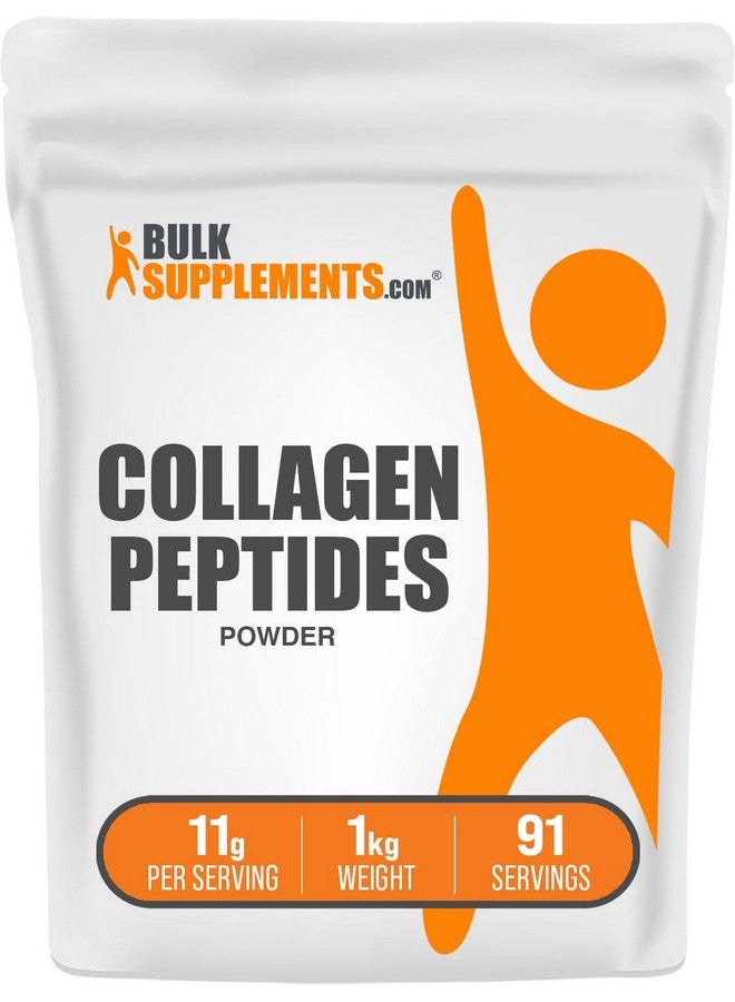 بالك سابلمنتس مسحوق ببتيدات الكولاجين من BulkSupplements.com - مكمل كولاجين، مسحوق كولاجين بقري - كولاجين مسحوق، محلل ومُعالَج وخالي من الجلوتين، 11 جرامًا لكل وجبة، 1 كجم (2.2 رطل) (عبوة من قطعة واحدة) - Image 1