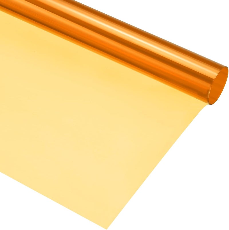MECCANIXITY Lighting Gel Filter 39.4x39.4 Inch Orange 85A Color Correction Sheet for Photo Studio Red Head Light, Pack of 4 - Image 1