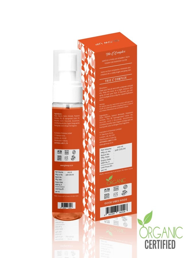 Glow Up Trio C+ Complex Face Toner| Glow Revival | age defense | collagen boost| brighten skin 100 ml - Image 2