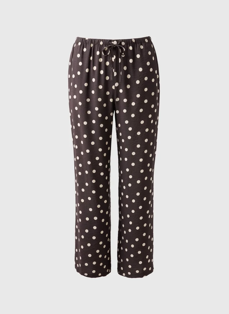 Matalan Brown Polka Dot Co Ord Trousers