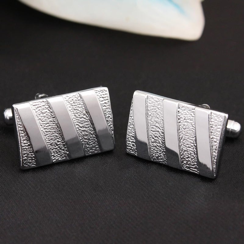 Kovove The Bling Fling Silver Coloured Cufflinks - Image 2