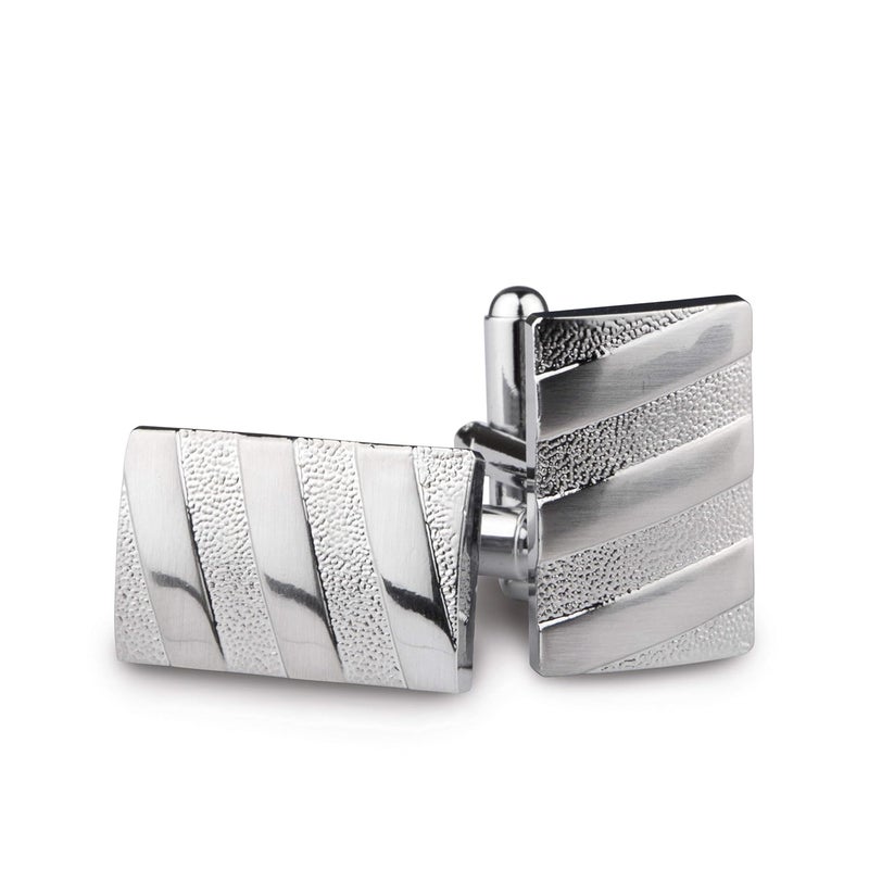 Kovove The Bling Fling Silver Coloured Cufflinks - Image 1