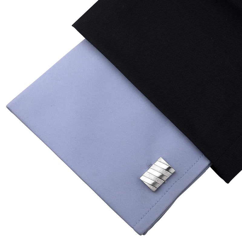 Kovove The Bling Fling Silver Coloured Cufflinks - Image 4