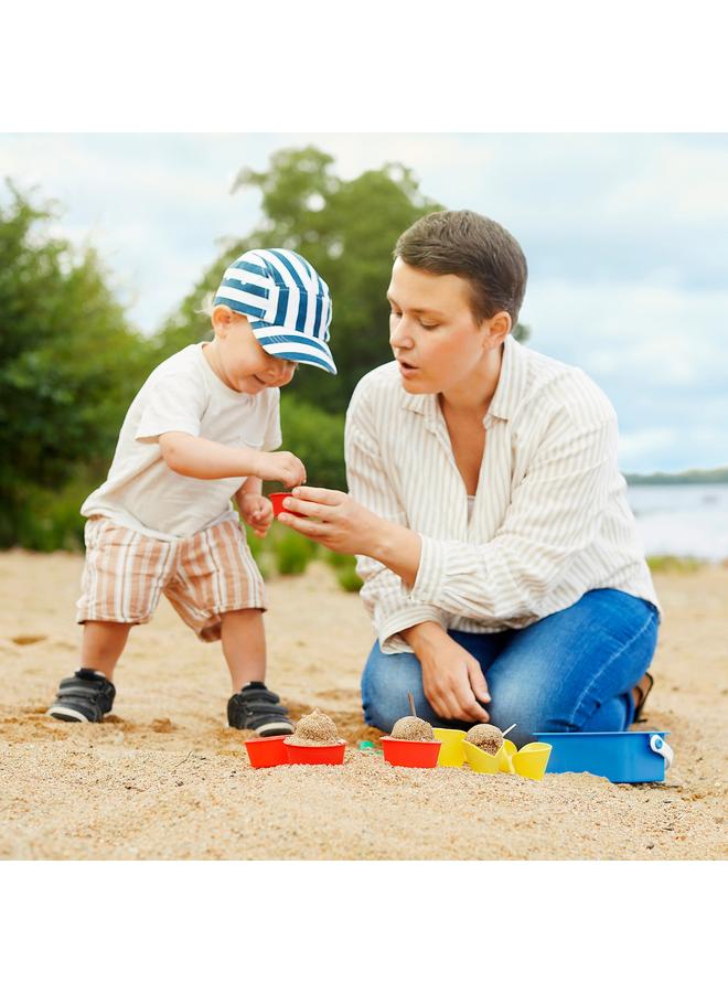 زبون مجموعة آيس كريم رملية مكونة من 10 قطع، متعددة الألوان - Image 2