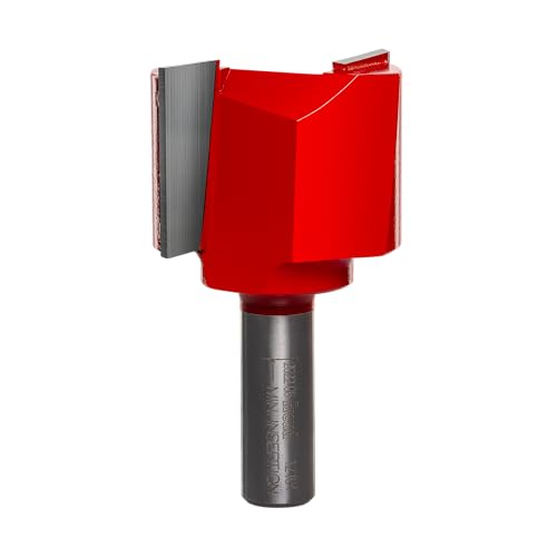 Freud 1-3/4" Double Flute Straight Router Bit with Tico Hi-Density Carbide for Maximum Performance - Ideal for Grooving & Edge Routing, 1-3/4" Diameter, 1/2" Shank, 3" Length, 2 Cutters - 12-194 - Image 2