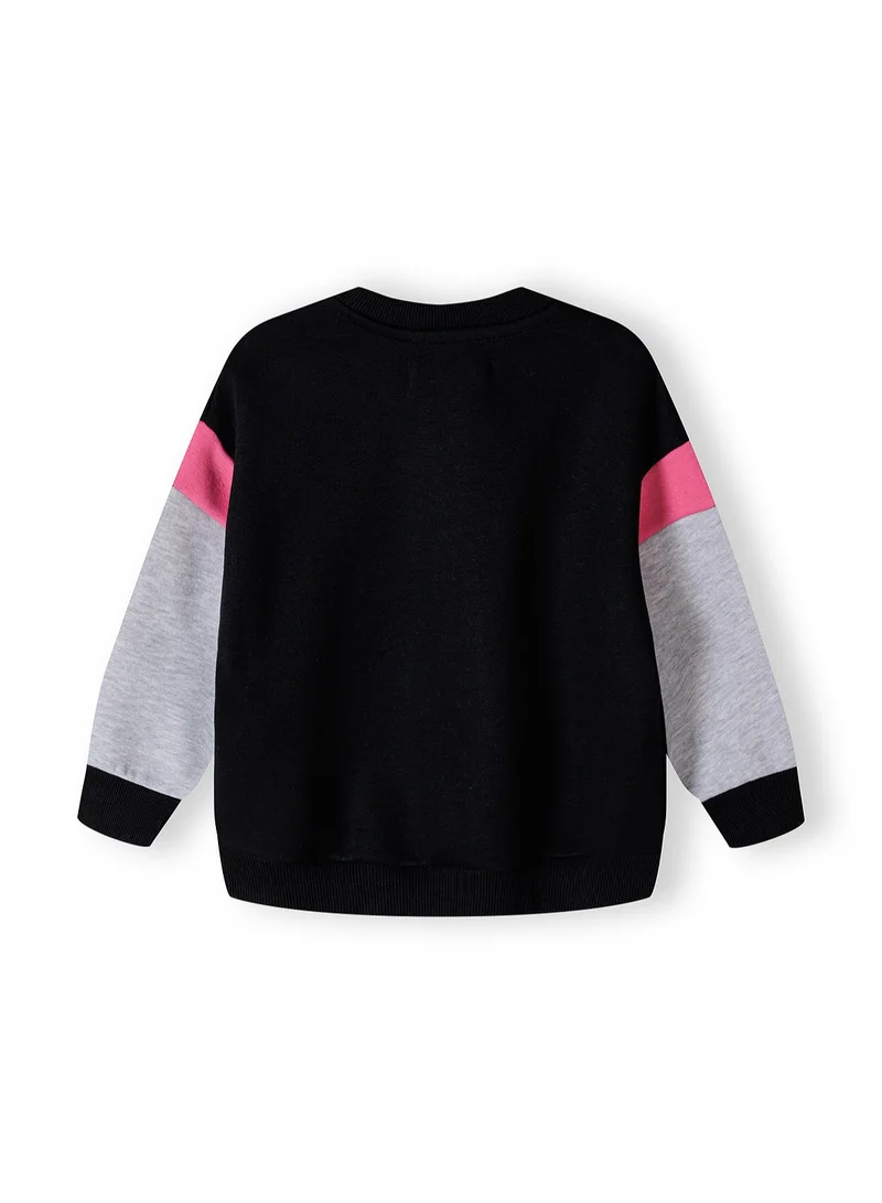 MINOTI Kids Girls Fleece Sweatshirt And Jogger Set