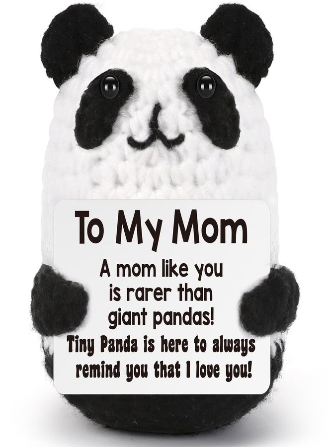BdayPtion Mothers Day Mom Gifts from Daughter Son, Mom Birthday Gifts, Mother's Day I Love You Mother Gift for Mum Mama Stepmom Bonusmom Mother in Law Present, Handmade Crochet Animals Panda Gift - Image 1