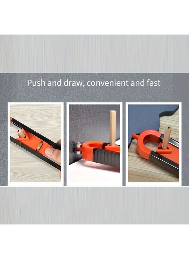 Orange Contour Gauge Profile Tool Locking Mechanism Durable Plastic Metal Woodworking - Image 5