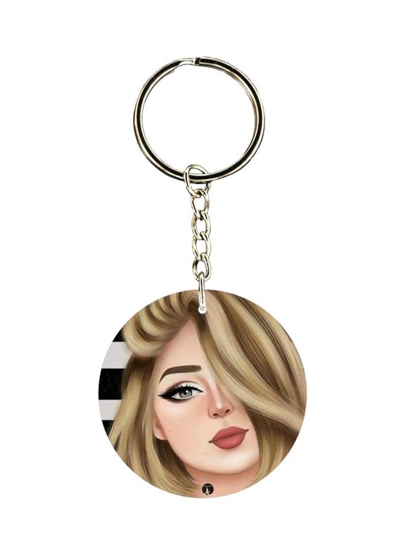 Printed Single Sided Keychain