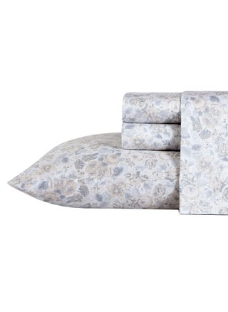 Laura Ashley Home - Queen Sheets  Soft Sateen cotton Bedding Set - Sleek  Smooth  & Breathable Home Decor (Quartet grey  4 pieces  Queen) - pzsku/Z0566468BFCFD4AEB69A7Z/45/1749650484/b2a63f8c-60ac-4650-b988-0ff08f44a23e