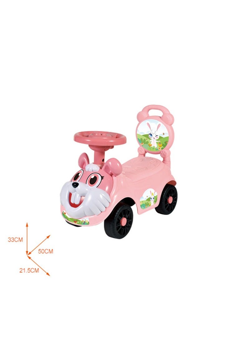 Kids Ride-On Toy Car with Music & Lights | Baby Push Car for Toddlers | Safe & Durable Plastic Ride-On Vehicle | Perfect Gift for Boys & Girls