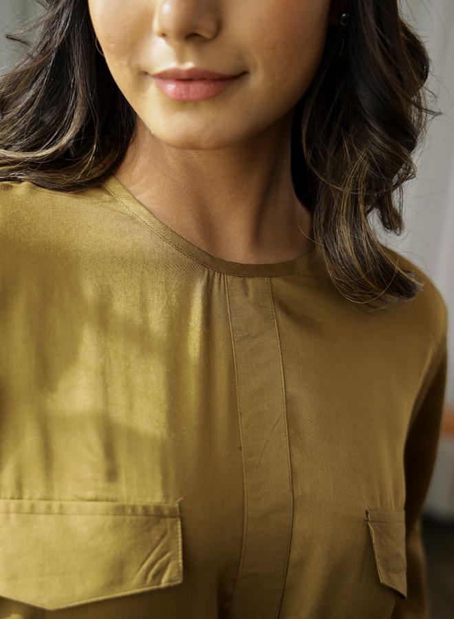 sanskrutihomes Flap Pocket Tie Up Detail Top and Pants Co-Ords by Styli - Image 5