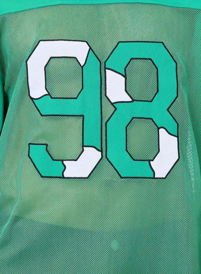 Styli Oversized Cut and Sew Detailing Graphic Printed T-Shirt - Image 3