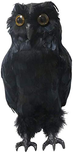koTTIYA Artificial Owl Figurine Fake Feathered Owl Landscape Animal Ornaments Crafts Garden  Yard Decoration