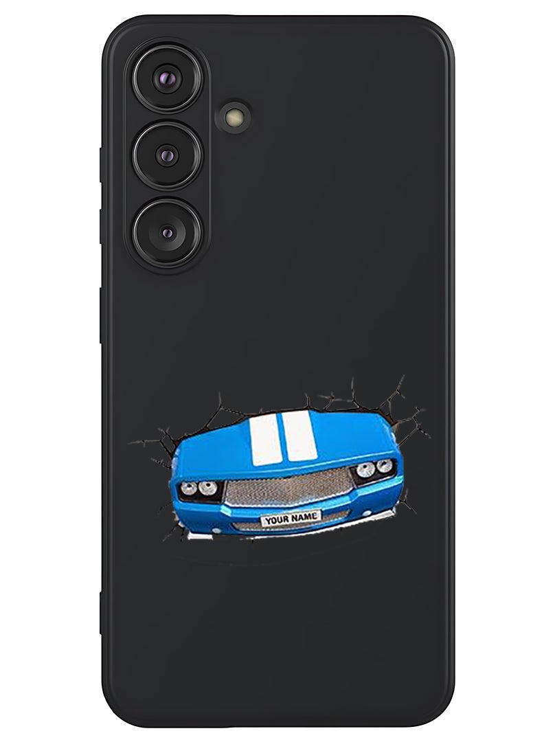 Theodor Protective Slim Fit Case Liquid Silicone Cover with Full Body Protection Anti-Scratch Shockproof Case For Samsung Galaxy S25 (Black) - Car - Image 1