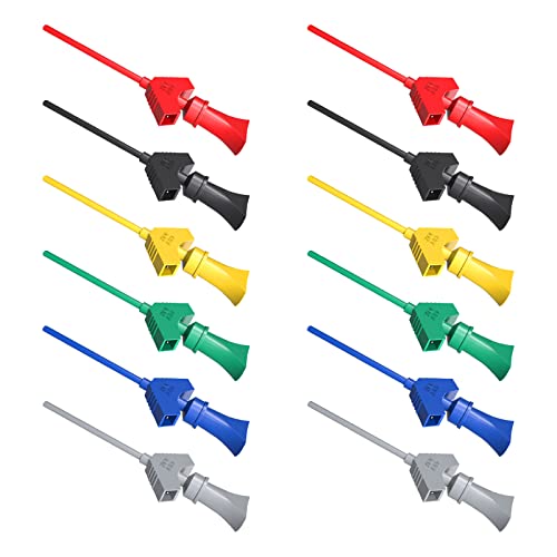 Goupchn SMD IC Test Hook Clip 12PCS 6 Colors for Logic Analyzer, Electronic Testing - Image 2