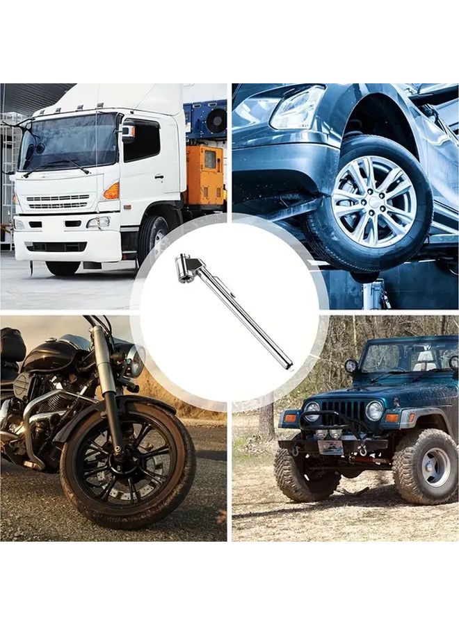 10-120 PSI Heavy Duty Tire Pressure Gauge Stainless Steel Insulation Material For Trucks And Cars - Image 5