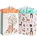 SUNCOLOR 165 Extra Large Gift Bags for Baby Shower with Tissue Paper2 Pack Hello Baby - Image 1
