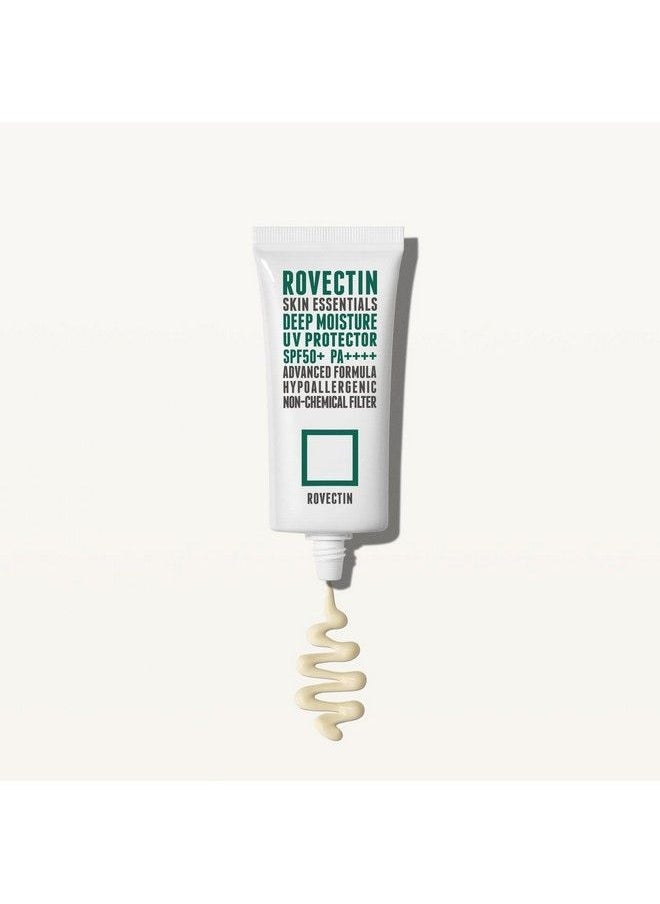 rovectin - Skin Essentials Deep Moisture Uv Protector Spf50+ Pa++++ 50Ml Cream Korean Skin Care Product For Women & Men - Image 1
