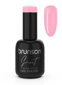 brunson Gel Nail Polish, 15ml Smart Gel Nails Glossy Shine Finish Long Lasting Soak off UV/LED Gel Polish for Nail Art French Manicure Pedicure Salon Quality Chip Resistant Gel Nail Extensions BSM007 