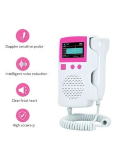 Generic Fetal Doppler Heartbeat Detector Portable Pregnant Baby Ultrasound Pocket Heart Rate Monitor  - Image 2