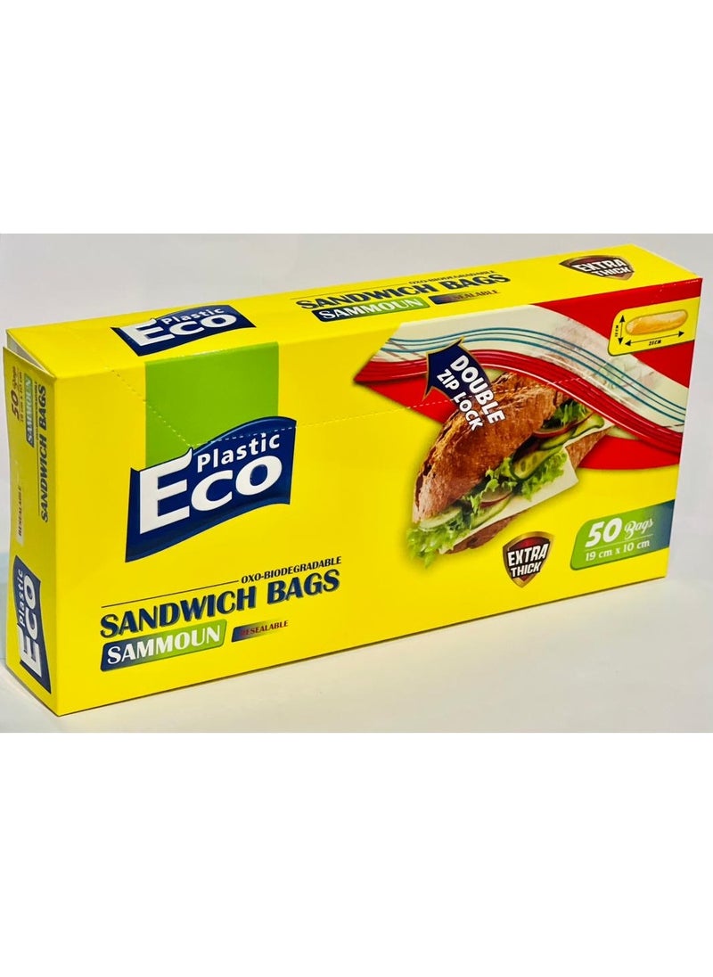 Disposable Multipurpose Sandwich Bag 19x10cm 50 Pieces - pzsku/Z0566E647F5BA494E8097Z/45/_/1735802349/ea34abcc-4482-48c4-8633-257c58f5e9c7