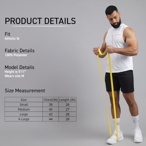 MUSCLEBLAZE تي شيرت دلت من موسل بليز بتصميم مزخرف للرجال (أبيض قطبي) | للجيم والرياضة - Image 5