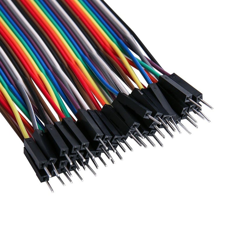 ELEGOO 120pcs Multicolored Dupont Wire 40pin Male to Female, 40pin Male to Male, 40pin Female to Female Breadboard Jumper Ribbon Cables Kit Compatible with Arduino Projects - Image 2