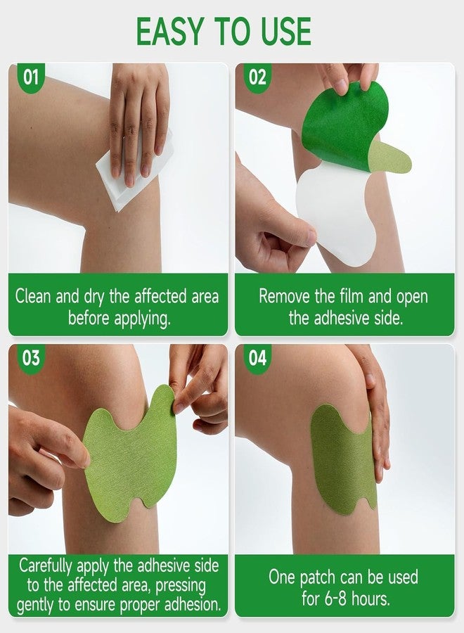 Finaxo Herbal Knee Pain Relief Patches Arthritis Inflammation Patch Sticker | Instant Relief from Knee Pain | Joint Knee Pain Relief Products Natural Wormwood Extract Patch for Knee (20) - Image 5