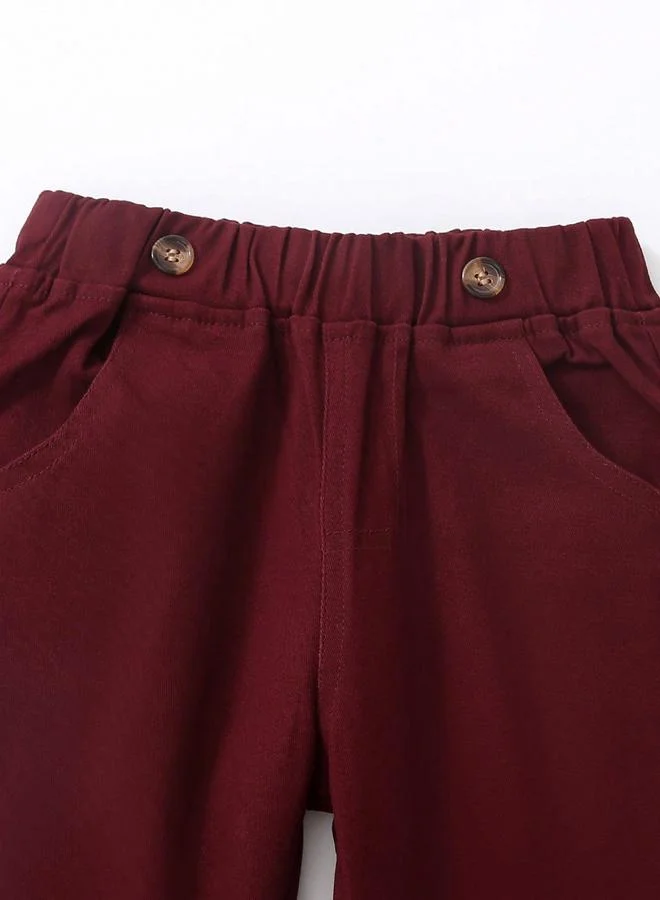 تايك تو طفم من بنطال وقميص بطبعة مربعات