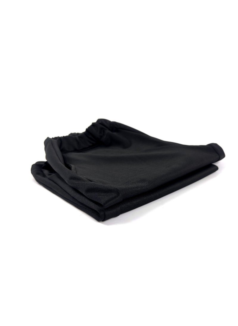 " Step out with confidence and elegance with these wide-leg black sports leggings"  - Image 1