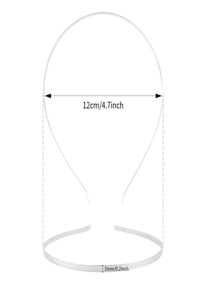 Cinaci 30 Pack 5MM /0.2 Inch Wide Thin Blank Plain Smooth Metal Base DIY Headbands Hair Bands for Women Men Girls Hair Accessories Craft Silver Gold Black (Silver) - Image 3