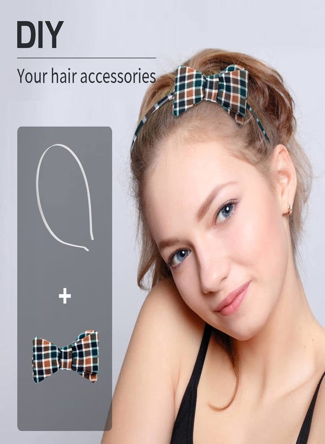 Cinaci 30 Pack 5MM /0.2 Inch Wide Thin Blank Plain Smooth Metal Base DIY Headbands Hair Bands for Women Men Girls Hair Accessories Craft Silver Gold Black (Silver) - Image 5