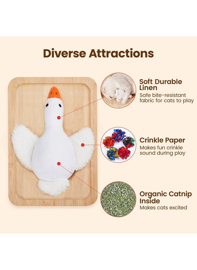 Potaroma Potaroma Birds Cat Toys, 2 Pack Catnip Toys Soft Durable, Crinkle Sound Kicker Toys for Interactive Indoor Kitten Exercise 6.5 Inches for All Breeds  - Image 2