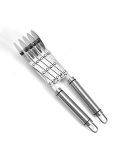Generic 5 Wheel Pastry Cutter Stainless Pizza Slicer Multi-Round Dough Cutter Roller Cookie Pastry Knife Divider with Handle  - Image 2