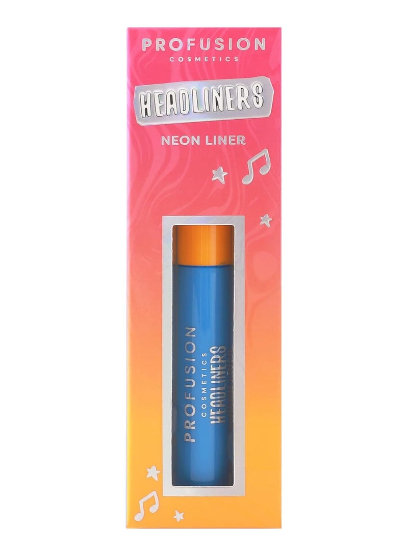 Profusion Cosmetics Its a Vibe Headliners Neon Liners Vibrant Colored Liquid Eyeliners for Festival Season Glam Long Wearing 4 Unique Shades Makeup for Women and Girls - Image 3