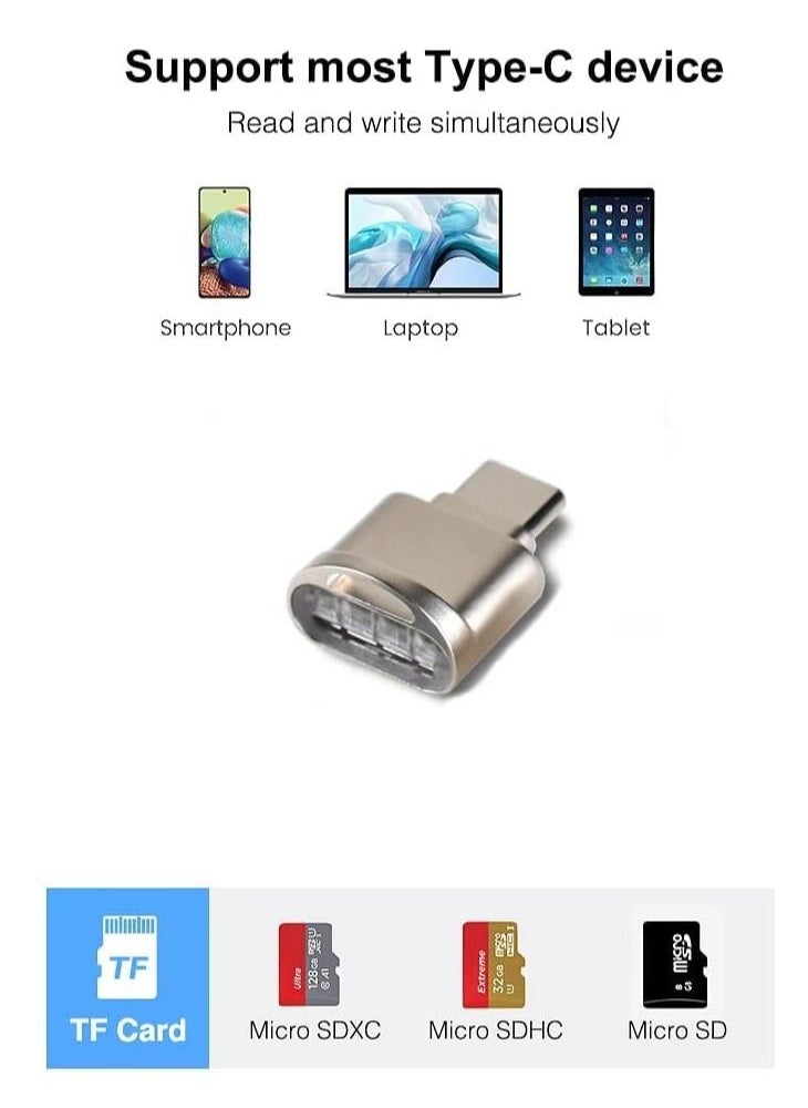Type C Micro SD/TF Card Reader with Keychain,USB C to Micro SD SDHC SDXC OTG Memory Reader,Ultra-Compact, Portable, for Galaxy Note 20 S20  - Image 4