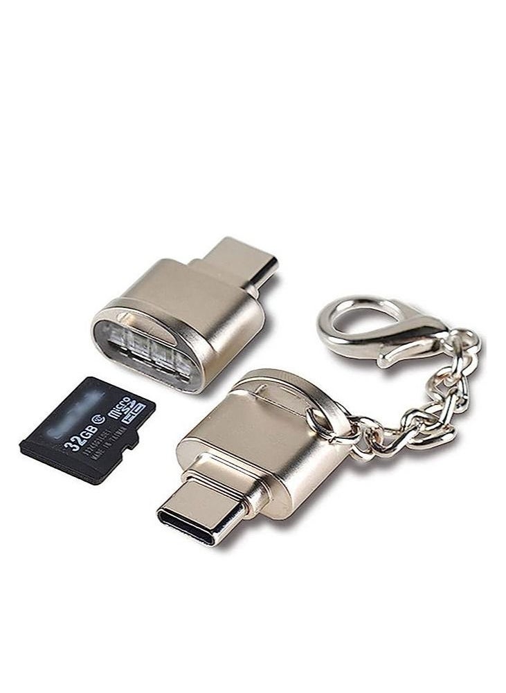 Type C Micro SD/TF Card Reader with Keychain,USB C to Micro SD SDHC SDXC OTG Memory Reader,Ultra-Compact, Portable, for Galaxy Note 20 S20  - Image 5
