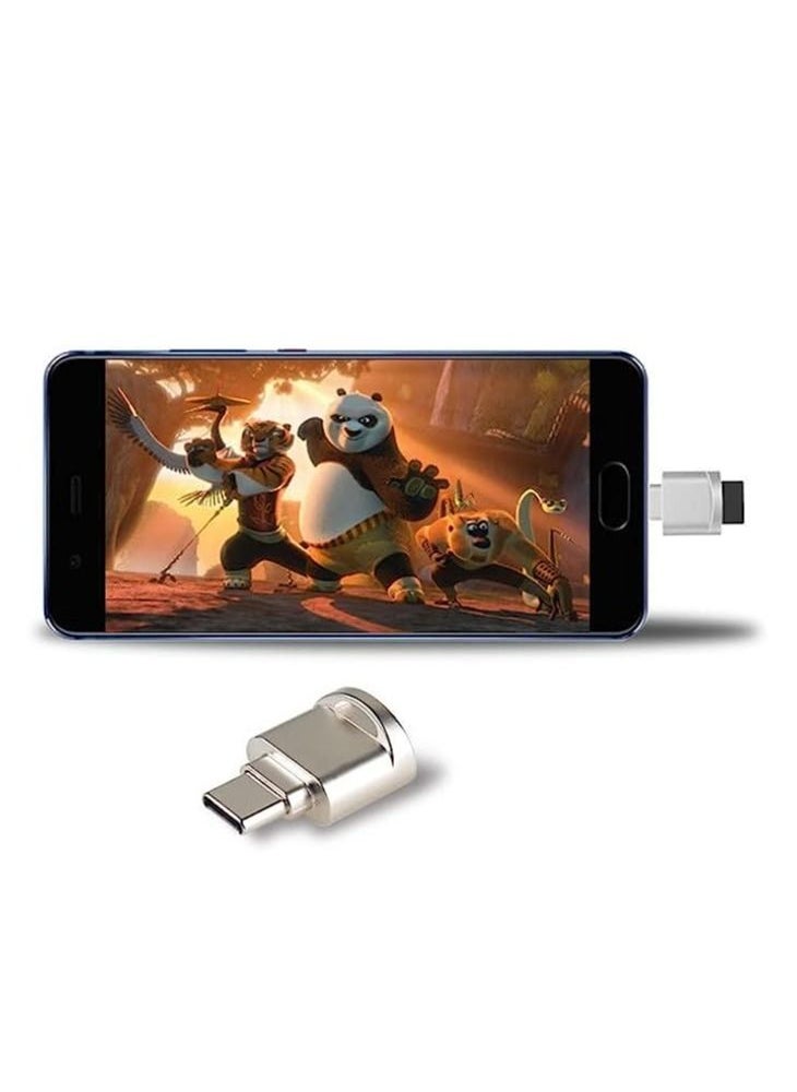 Type C Micro SD/TF Card Reader with Keychain,USB C to Micro SD SDHC SDXC OTG Memory Reader,Ultra-Compact, Portable, for Galaxy Note 20 S20  - Image 3